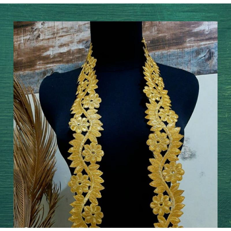 renda bordir roll murah / renda meteran murah / renda pinggiran baju