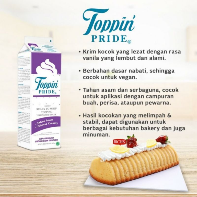 

RICHS Topping Pride Whipping Cream 907 gr ( Gosend Bandung )