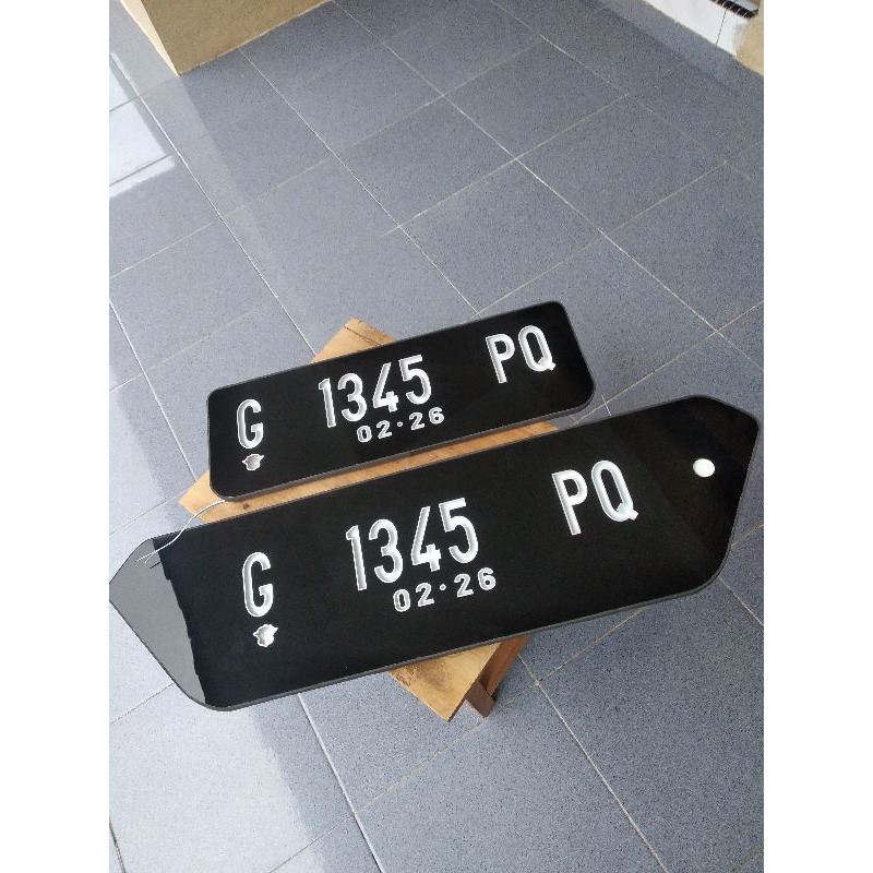 Jual Plat Nomor Mobil Akrilik Non Led Custom | Shopee Indonesia