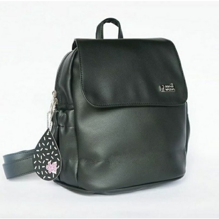 TAS RANSEL K NILO WARNA HITAM RUMAH WARNA TAS WANITA ANAK SEKOLAH KULIAH KERJA LAPTOP NOTEBOOK