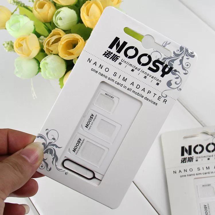 cod ready~Noosy Sim Adaptor / Adapter 3in1 + Pin / Ejecter sim handphone  1pack 50pcs