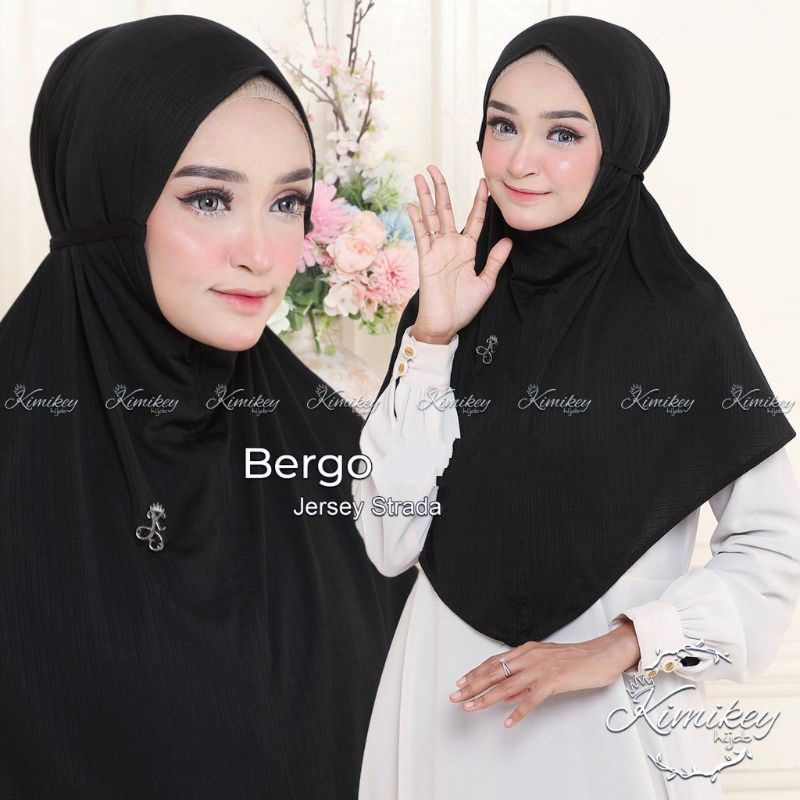 ORI KIMIKEY JILBAB BERGO SYRIA INAYAH MARYAM TALI PREMIUM ORIGINAL KIMIKEY HIJAB BERGO INAYA JUMBO J