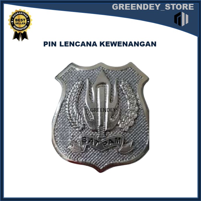 pin logam kewenangan satpam / logo kewenangan satpam pdh pdl lengkap logam kewenangan