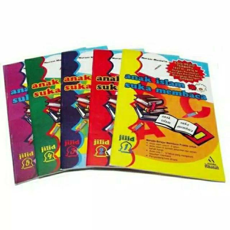 Paket Buku Anak Islam Suka Membaca Lengkap Jilid 1-5