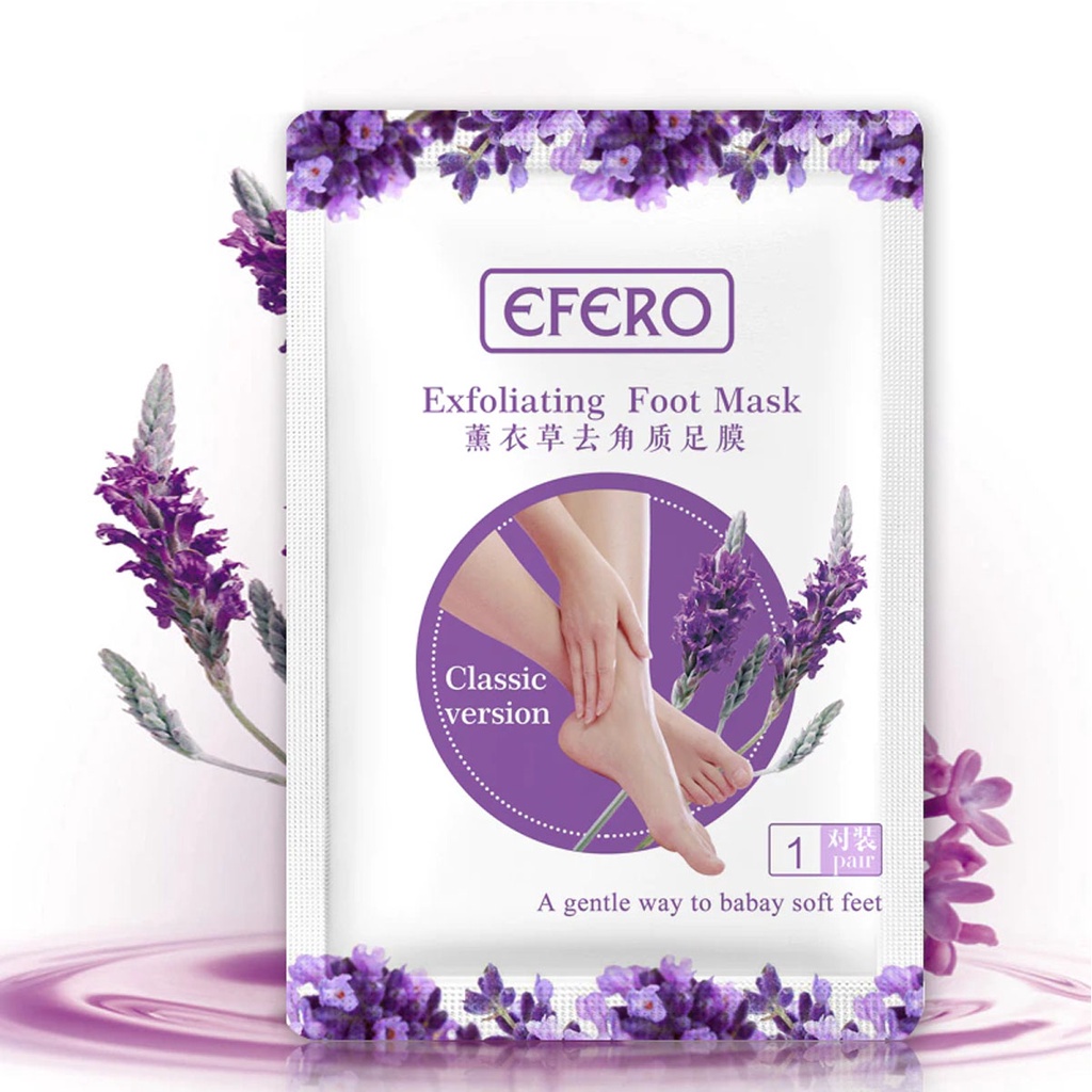 SHINE STAR - [ COD ] EFERO Mask Foot Masker Kaki / Perawatan Kaki Tumit Kering Pecah2 dan Mengelupas Kulit Mati