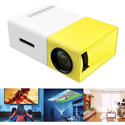 MINI PROYEKTOR LED MINI HOME PORTABLE PROJECTOR YG-300 RECHARGEABLE HOME PROJECTOR BR76
