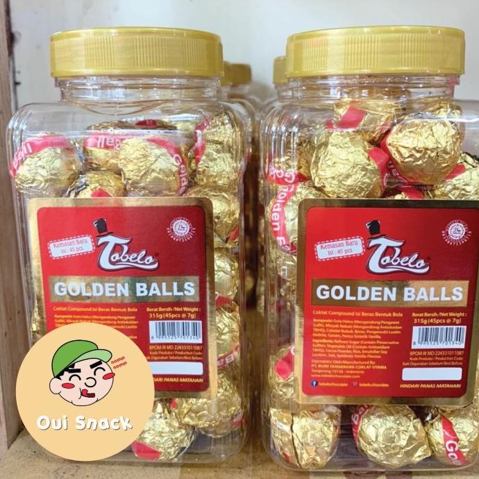 

COKLAT TOBELO GOLDEN BALL ISI 45 / COKELAT TOBELO | OUI SNACK