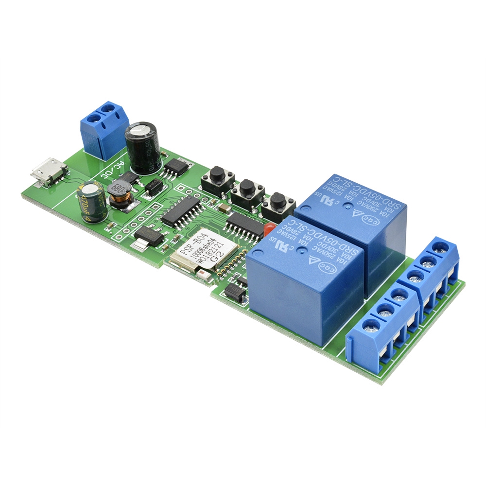 Ewelink Modul Relay Remot Kontrol Wifi 2 Channel Dc 7-32v