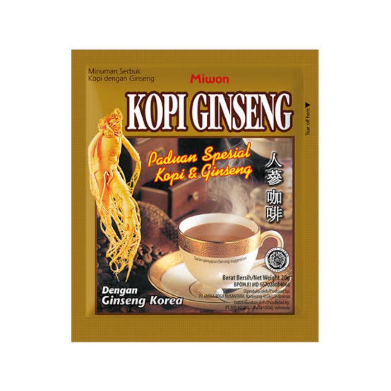 

Kopi Ginseng Miwon sachet isi 20g