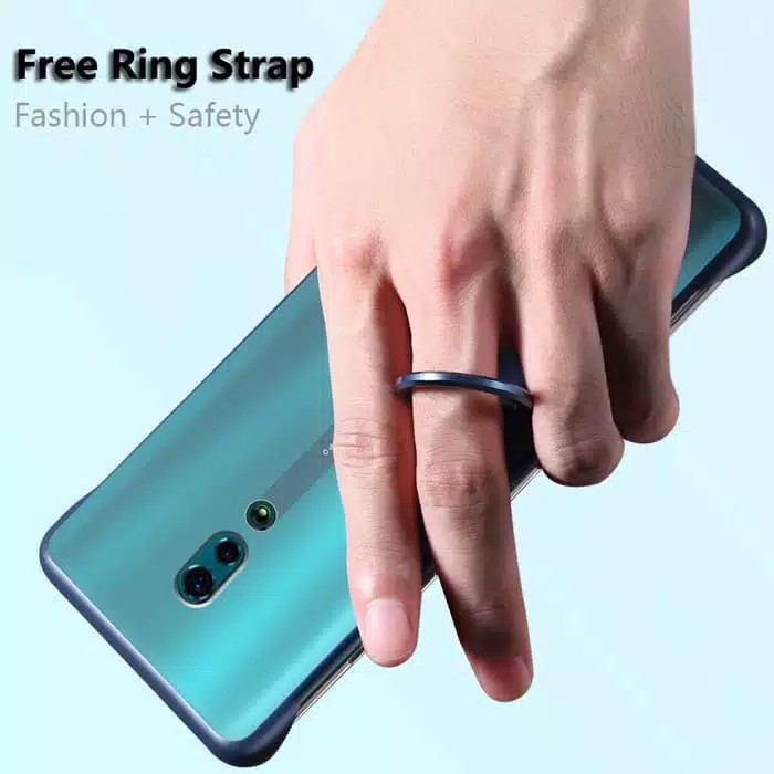 Case Oppo Reno Ace Hardcase FramelessTranparan Matte Fingger