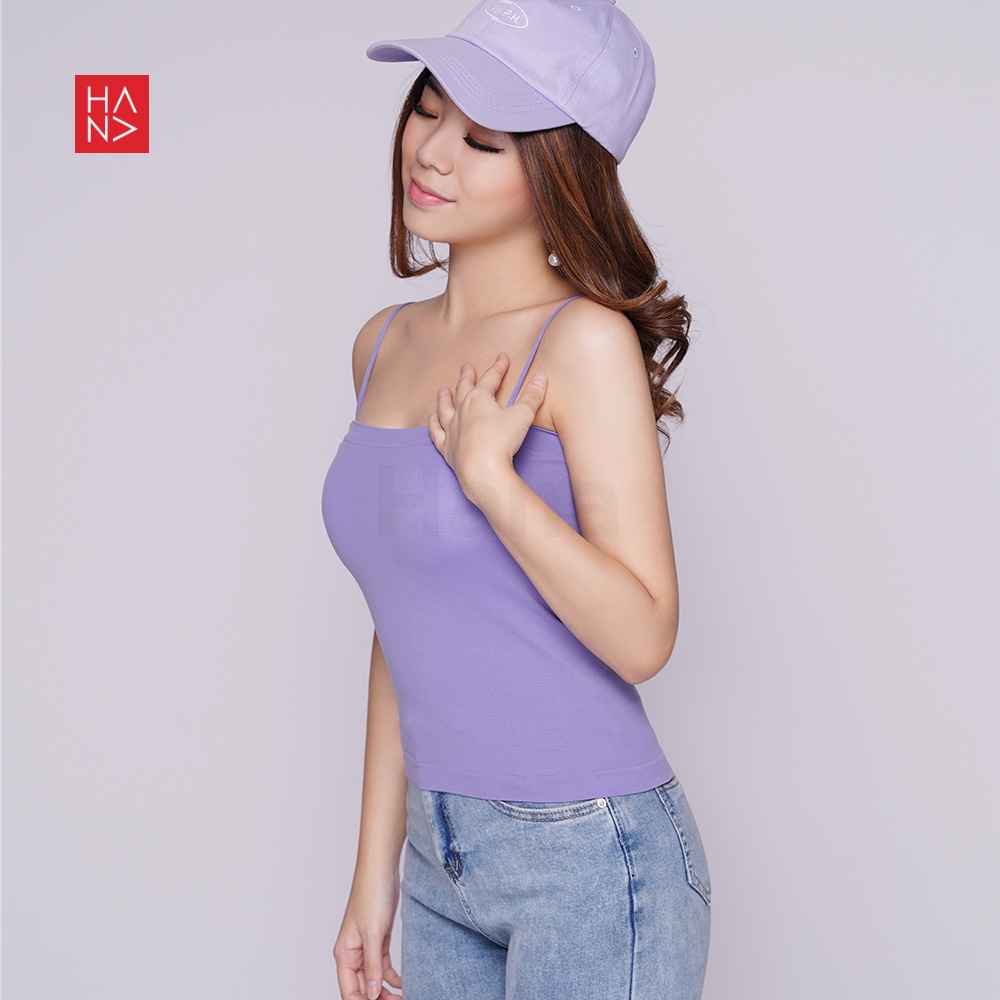 HanaFashion JKT - Kyra Square Tengtop With Bra Cup Wanita Tank Top - TT298