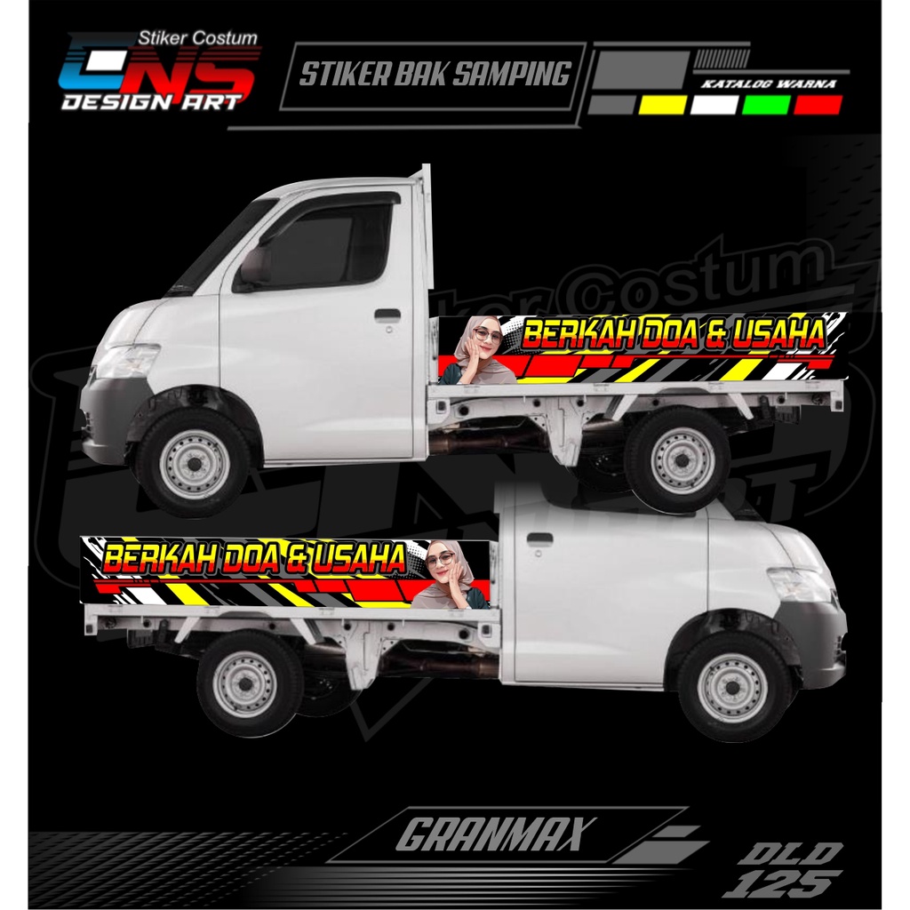 Stiker Bak Samping Pick Up Granmax Stiker Vinyl Custom Stiker Variasi All Pick Up Carry / T120ss / G