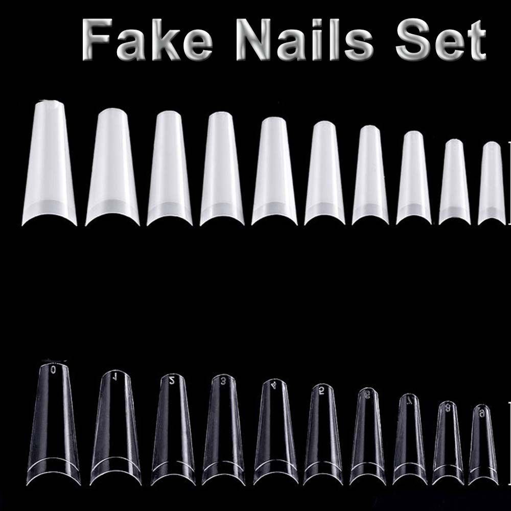 Agustina Ballerina Kuku Palsu Ultra Tipis Profesional Tekan Di Kuku French Manicure Long Fake Nail Art Tips