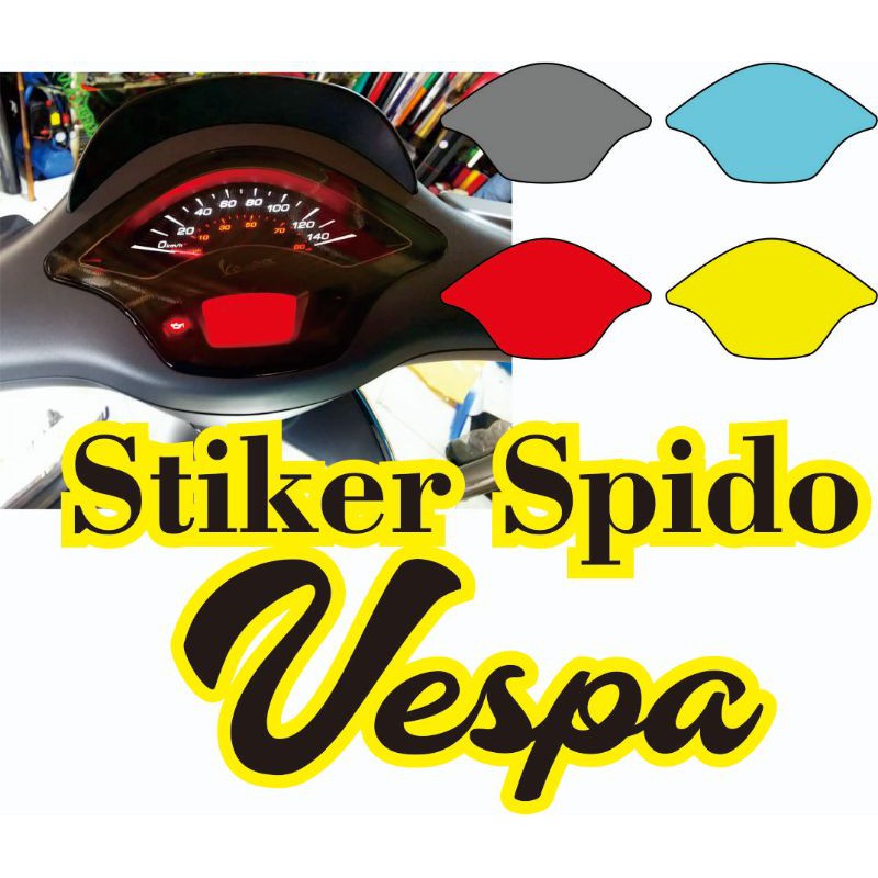 stiker anti gores spidometer vespa metik sprint dan Primavera