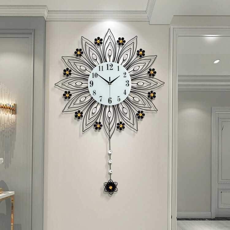 TD-DA1 SAFEBET Jam Dinding Bulat Quartz Clock Geometric Pendulum 44 cm - H79B