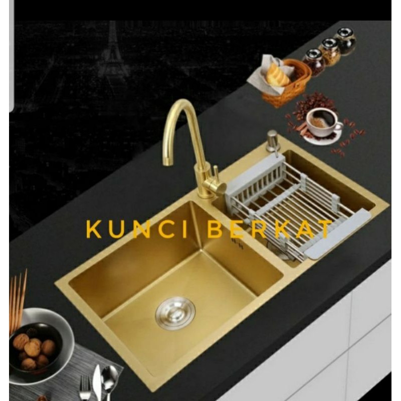 Kitchen sink Gold 8245/Bak Cuci Piring Emas/Gold