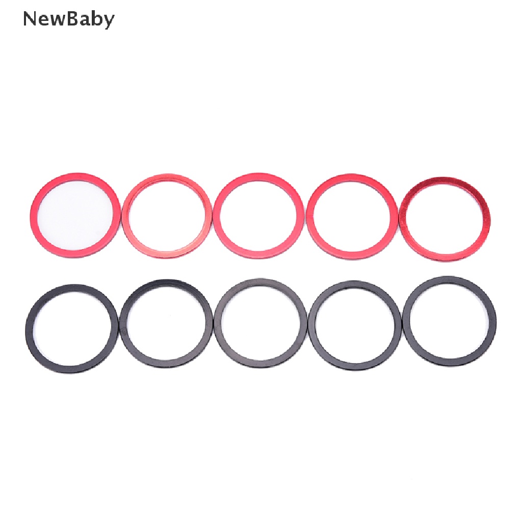 NewBaby 5Pcs 2mm Bikes Flywheel Washer Bottom Bracket Center Axis MTB Bicycle Hub Spacer ID