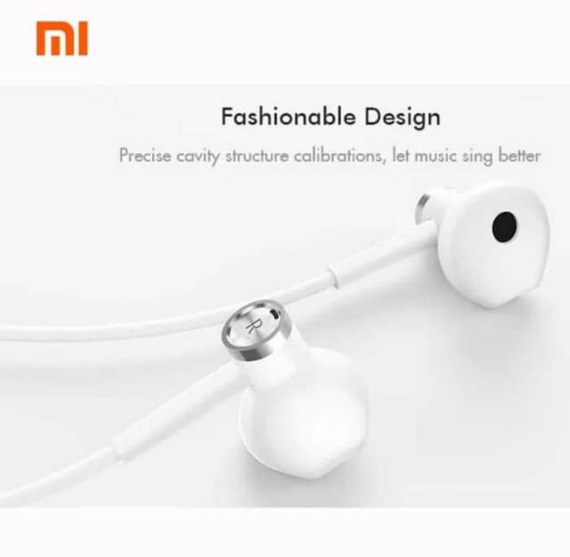 Headset Handsfree Xiaomi Hi-Res Original 100% Audio Jack 3.5mm Mi Dual Driver Earphones Xiaomi