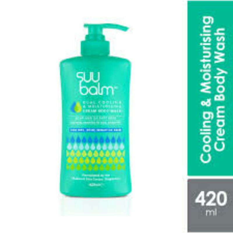 suu balm adult moisturizing cream body wash 420ml, dermatitis, allergic, itchy, dry, sensitive