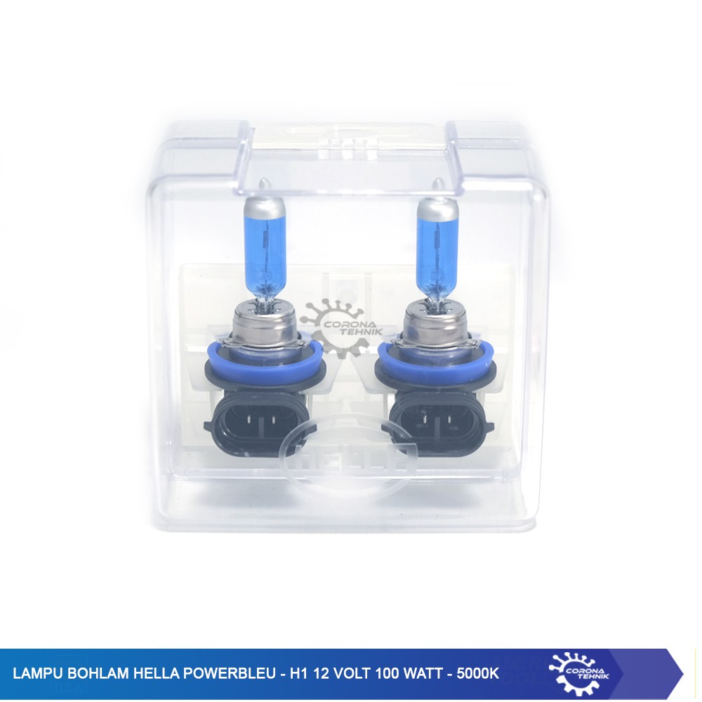 PowerBleu - Lampu Bohlam Hella  - H1 12 Volt 100 Watt - 5000K