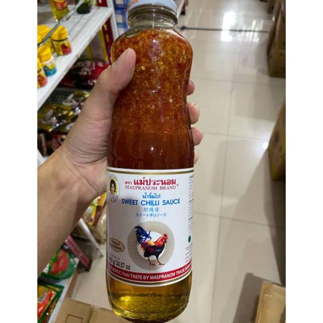 

Maepranom Brand Sweet Chili Sauce Saus Sambal Bangkok Pedas Manis Asli Thailand 980 gr