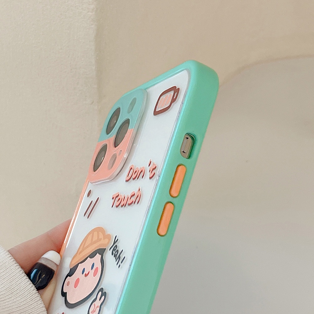 Casing iPhone 11 12 13 Pro Max X XS XR XS Max Motif Kartun