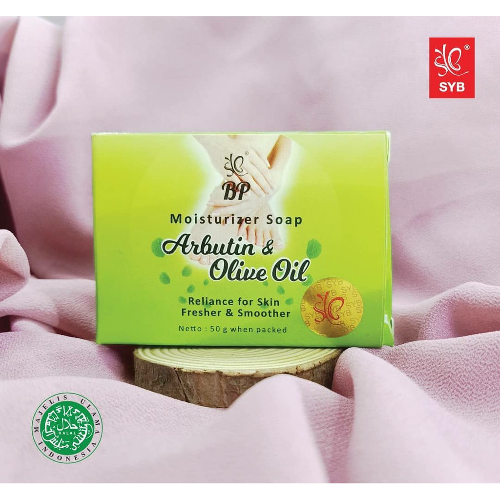 SYB BP Moisturizer Soap Arbutin &amp; Olive Oil - Sabun Bibit Pemutih BPOM