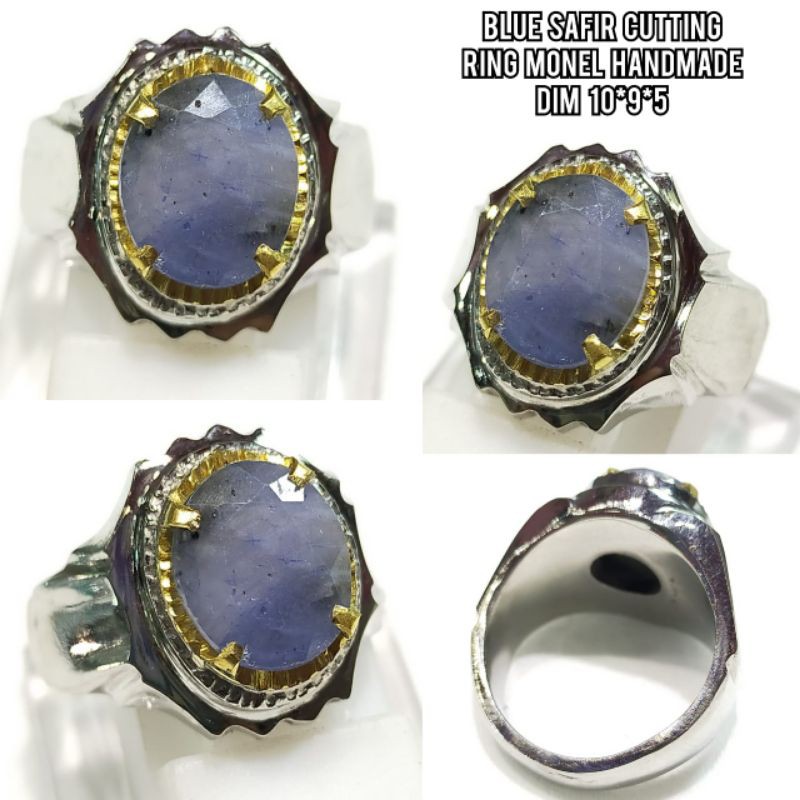CINCIN BATU SAPPHIRE BLUE SAFIR CUTTING