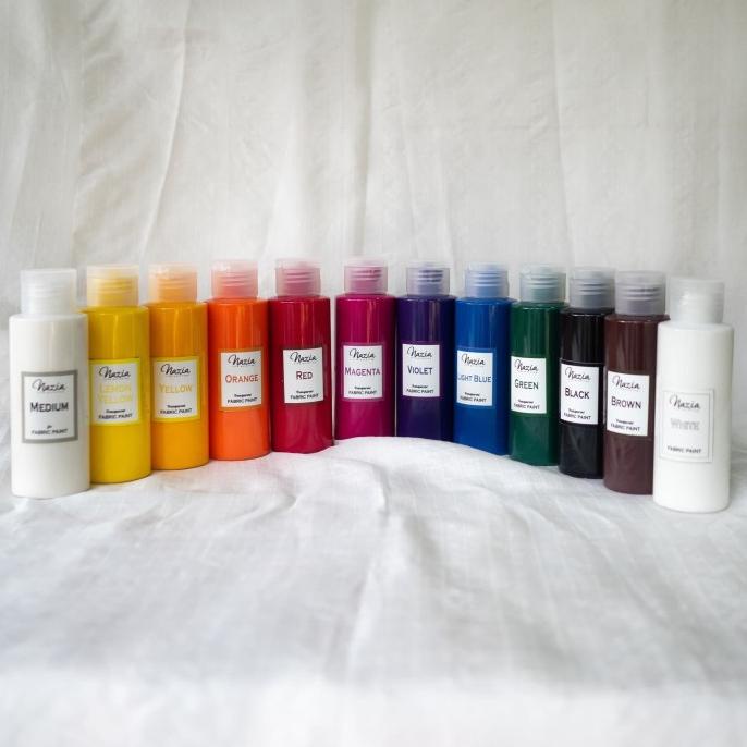 

Buruan serbu] Cat Kain Premium Nazia Fabric Paint Bulk Size 100ml