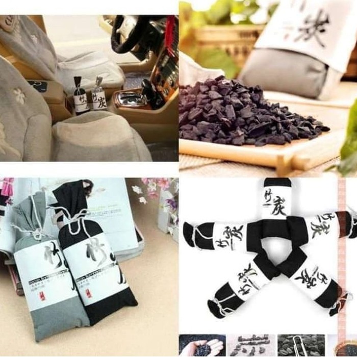 Kantong Arang Bambu Karbon Aktif Penghilang Bau / Bamboo Charcoal Powder