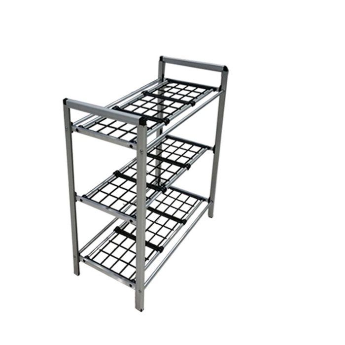 

Ready Ancua Rak Sepatu Aluminium 3 Susun Murah