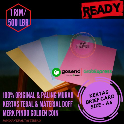 

Kertas Thank You Card isi 5000 lembar / Kertas Brief Card A6 160 gsm isi 5000 lembar / Kertas Ucapan