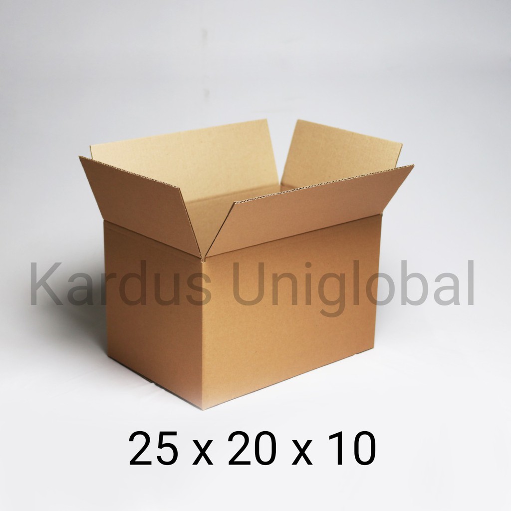 Jual KARDUS | BOX PACKING POLOS 25x20x10 | Shopee Indonesia