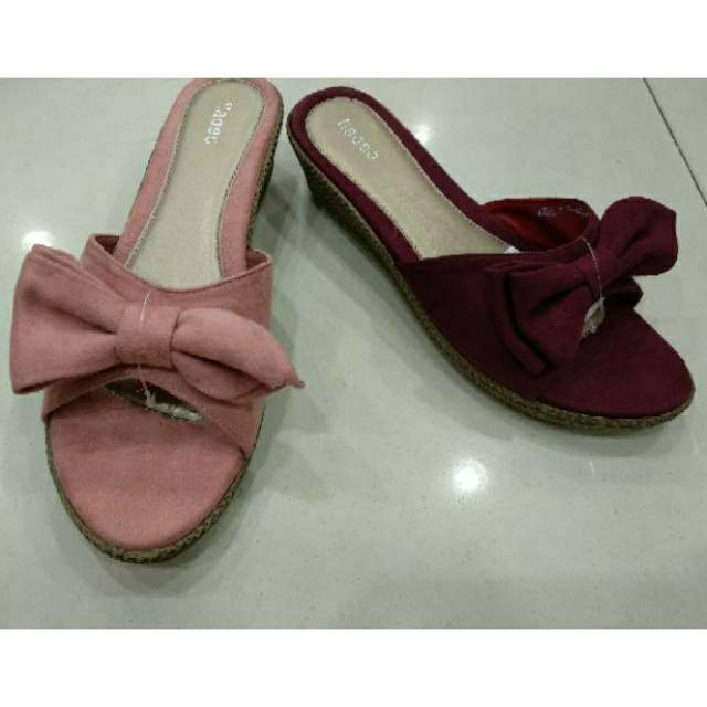 sz 36-39 wedges pendek cantik pita merk FLD
