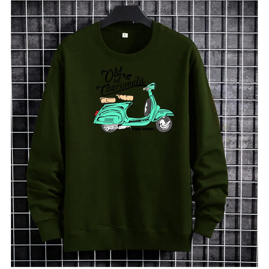 BISA COD / ALIPIO781 - BAJU SWAETER OLD VESPA / fashion pria / keren / terbaru