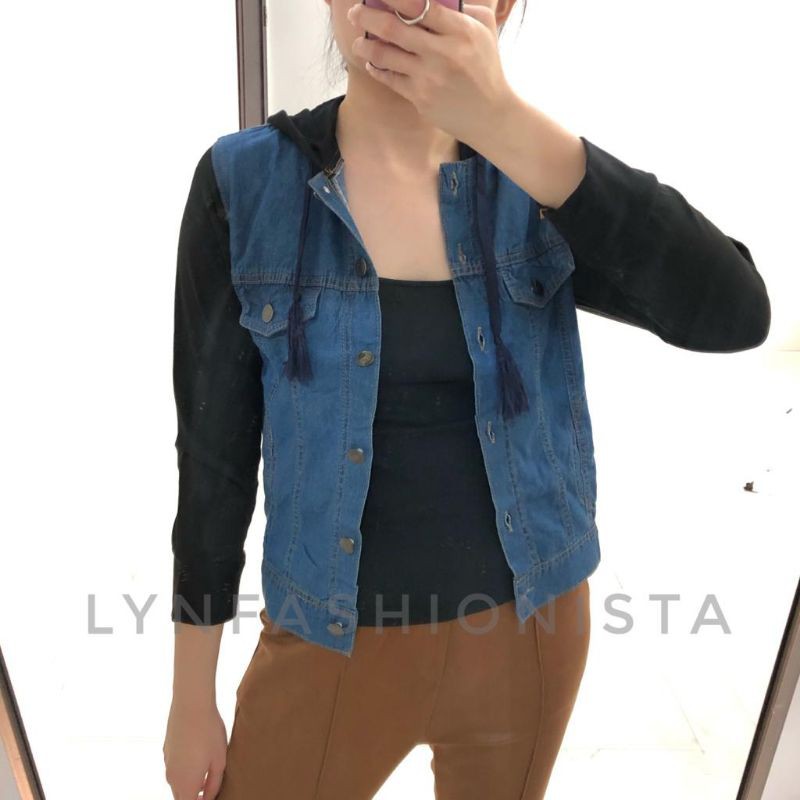 [PROMO]OUTER JEANS WANITA MURAH/JAKET JEANS KOMBINASI/04