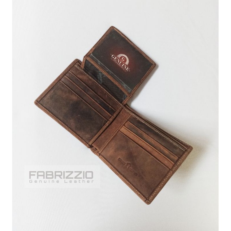 dompet kulit asli Lacoste coklat