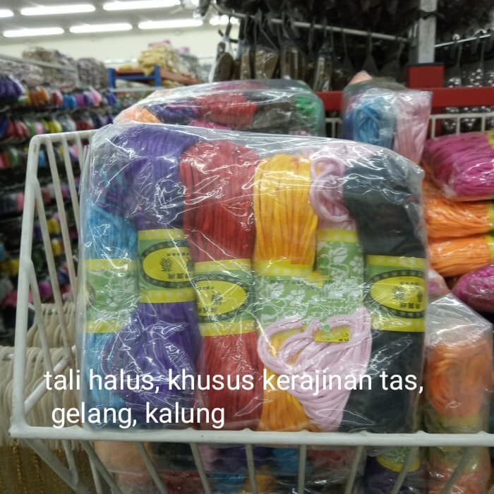 

Tali kur warna tali paperbag tali kerajinan makrame