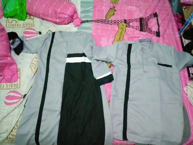 Baju Gamis Nibras Sarimbit Couple Kapelan Seragam Lebaran