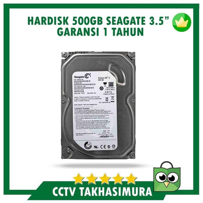 Murah Hardisk Seagate 500GB - HDD CCTV Surveillance Resmi Bergaransi Keren