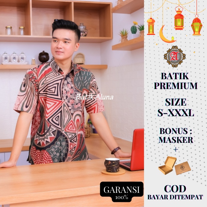 Batik Pria Kemeja Batik Pria Lengan Pendek Baju Batik Pria Batik Terbaik Fashion baju Pria Batik Sol