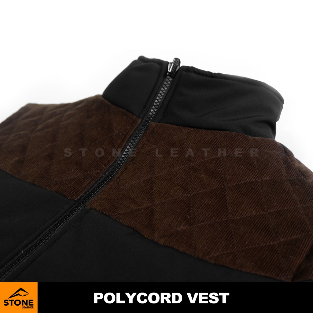 Rompi Motor Pria Polycord Wolfers Polyester Corduroy