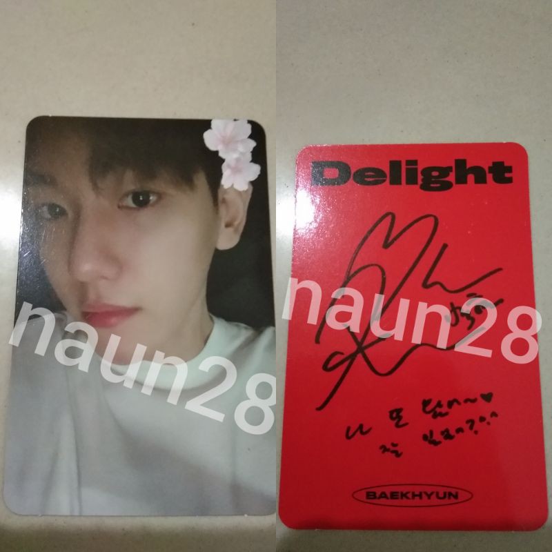 PHOTOCARD BAEKHYUN DELIGHT CHEMISTRY VER.