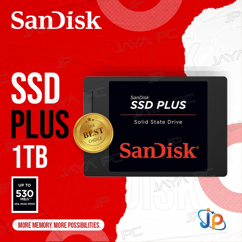Sandisk SSD Plus 1TB Sata 3 - Sandisk SSD 1 TB 2.5"