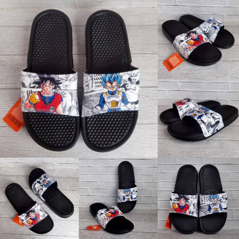 Sandal Slide Nike Benassi Swoosh x DragonBall. 39-44. Gratis Box