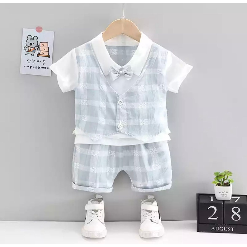 asli import MR JOHN / MR. LUC TUXEDO SUIT kemeja baju celana jas pesta anak bayi laki laki cowo terlaris murah