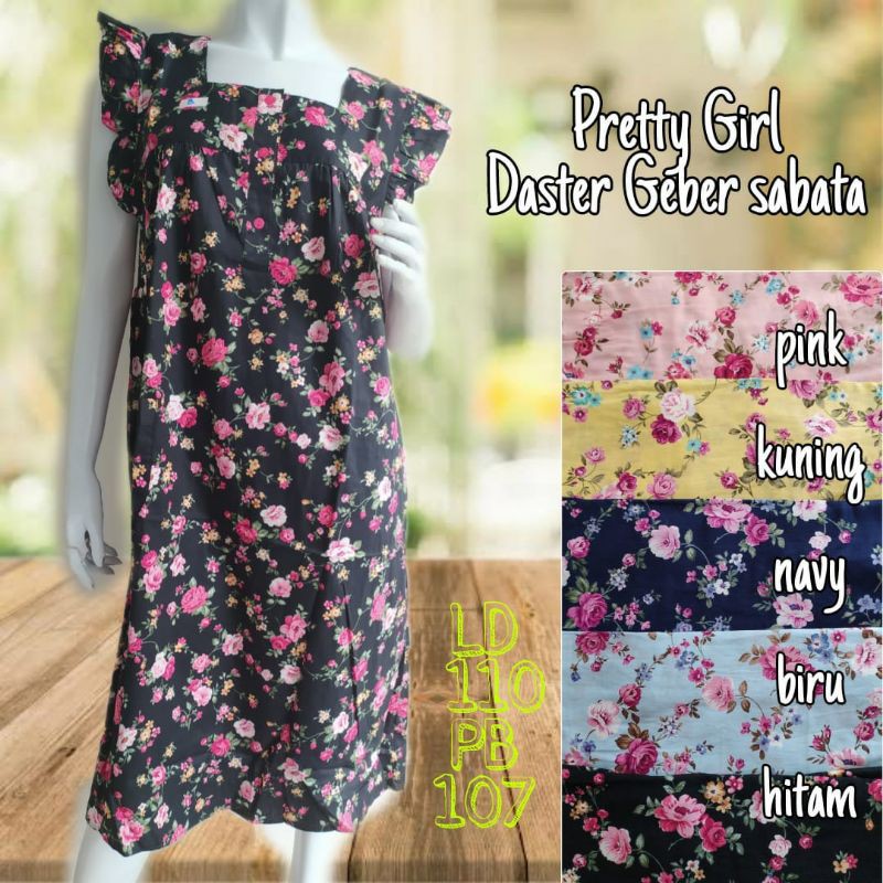 Daster Tanpa Lengan DASTER Kutung Daster Pendek Dress Pendek Katun Jepang ORI Wanita Casual Busui Bu