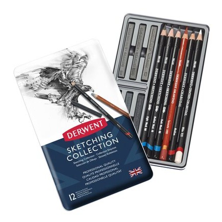 Derwent Sketching Collection 12 Tin