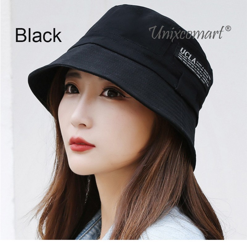 bucket hat dewasa polos simple topi cewek impor model import perempuan remaja cantik kekinian casual