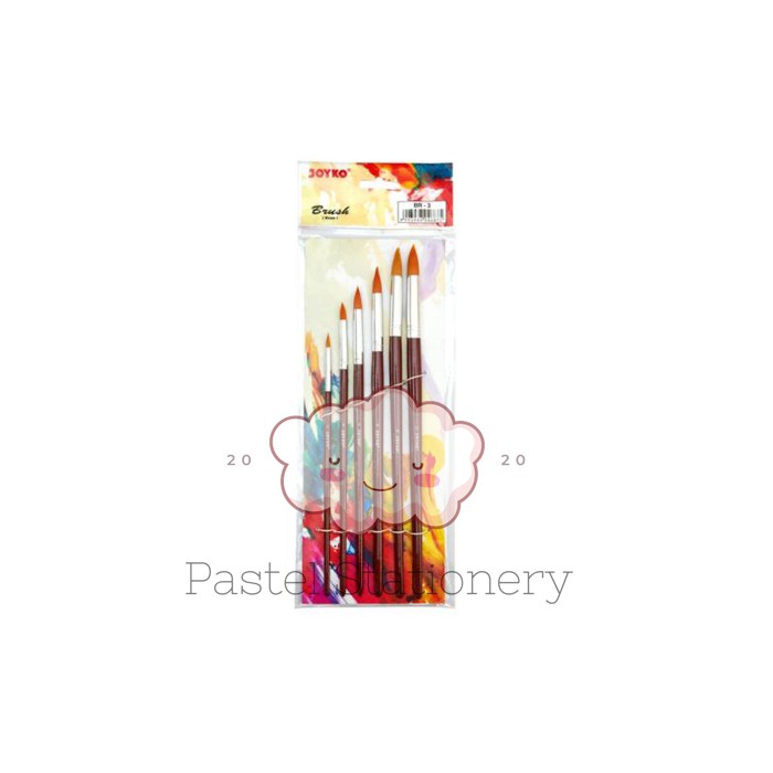 

Kuas Lukis Brush Joyko Round BR-3 - Kuas Cat Acrylic Minyak Cat Air